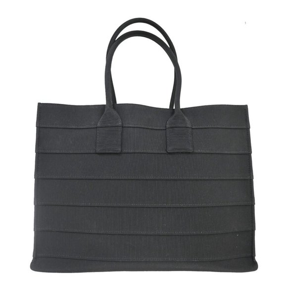 SALVATORE FERRAGAMO Signature Shoulder Tote Bag Canvas Leather Black GHW 57RJ307 - Picture 2 of 16